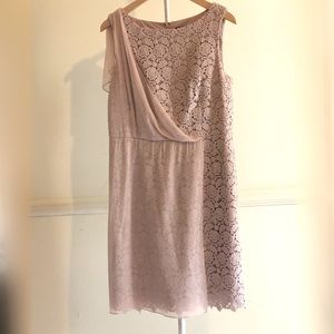 Ann Taylor Dusty/Antique Rose Lace Dress